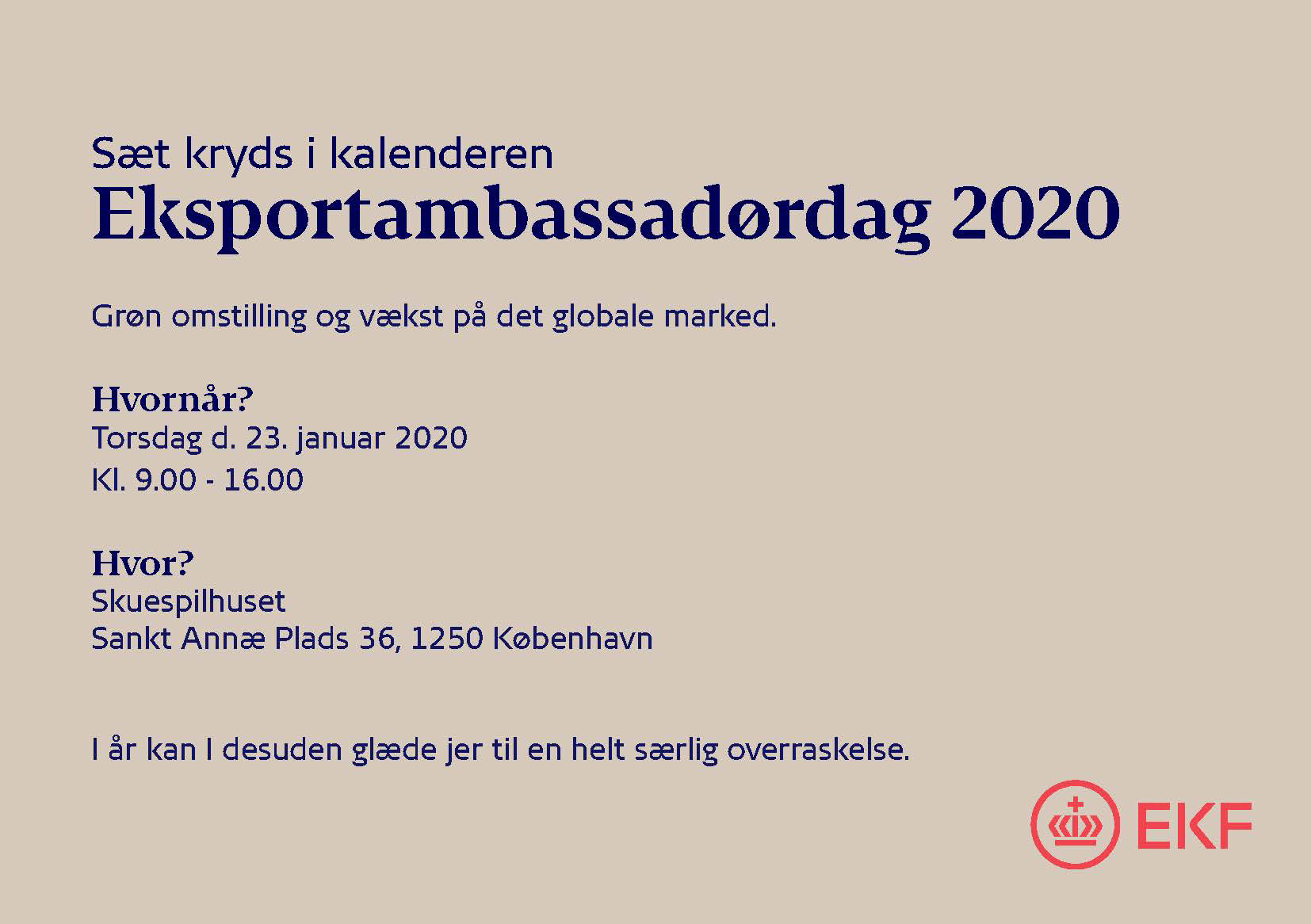 Program for Eksportambassadørdagen