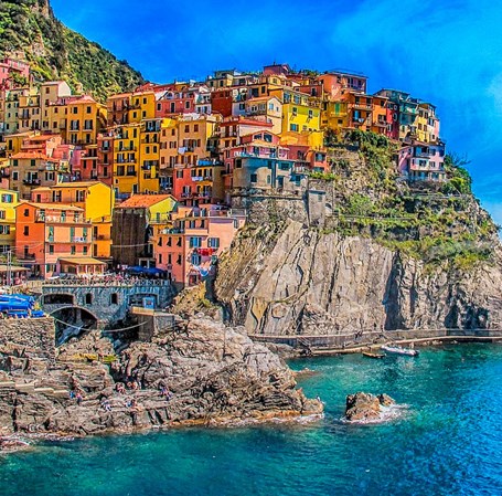 Billede af den italienske by Cinque Terre