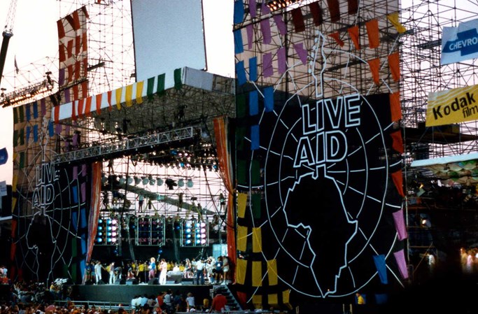 Billede fra Live Aid-koncert