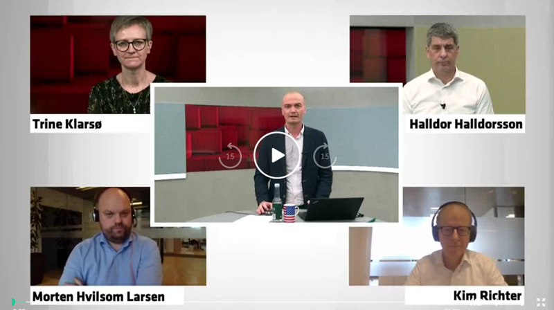 Billede fra webinar fra Jyske bank TV